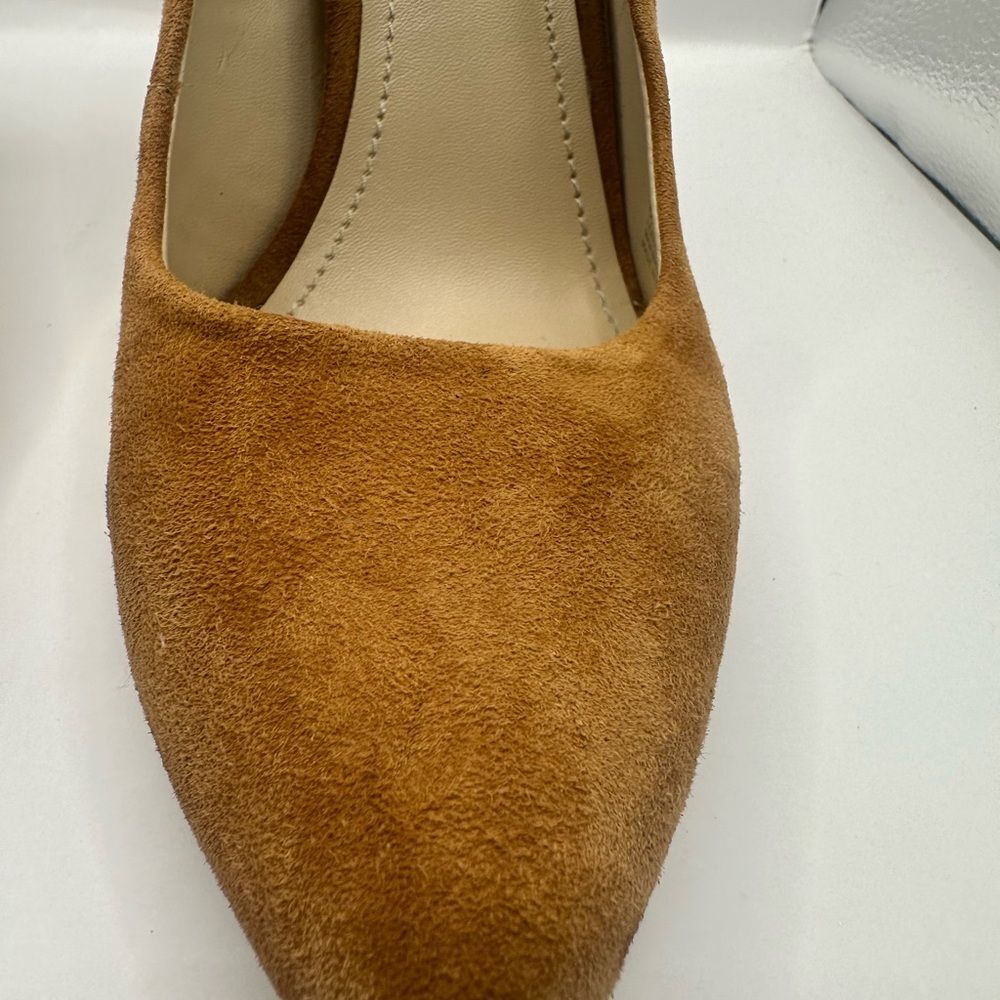 BCBG Generation Clarice-x Brown Suede Leather Pumps Size 8 - Picture 4 of 11